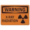 Signmission OSHA Warning Decal, X Ray, 10in X 7in Decal, 10" W, 7" H, Landscape, X Ray OS-WS-D-710-L-19733 - alternate 1